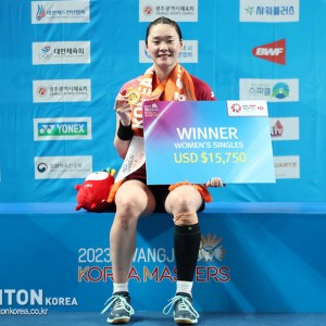 [2023 코리아마스터즈] 퀸 이즈 백, 김가은 4년만에 여자단식 우승 