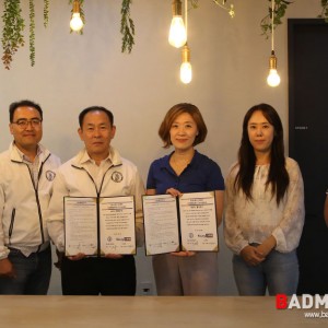 ㈜나음케어, 성남시배드민턴협회와 협약식 진행