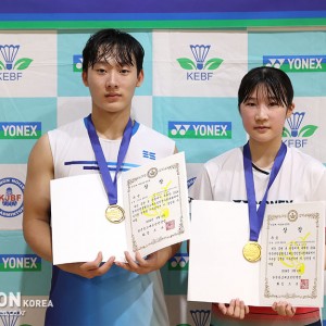김민건-김소희, 김천 집안대결에서 승리하며 혼합복식 우승 [2024중고연