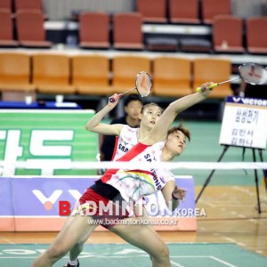 [제1회 한국실업연맹회장기]삼성전기 김민서-김하나 조