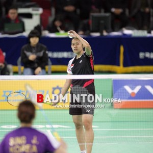 셔틀콕 자유낙하 준비