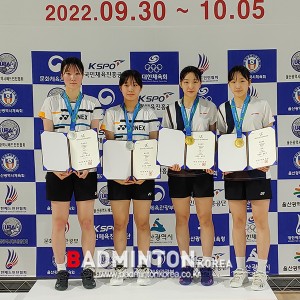 천재 쌍둥이 김민지-김민선, 전국체육대회 고등부 여복 우승[전국체육대회]